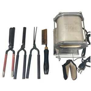 Gold N Hot Ceramic Stylist Stove Hair Styling Set/Lot